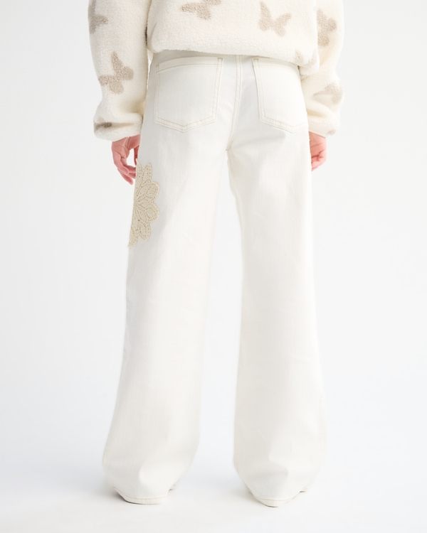 high rise wide leg jeans