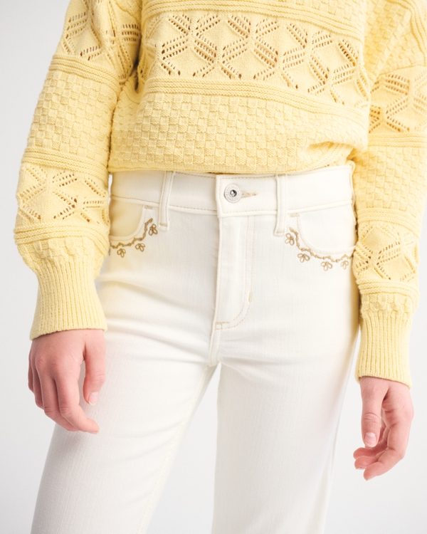 high rise flare jeans