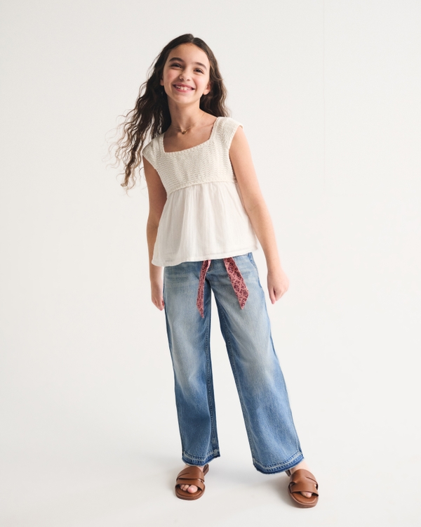lightweight low rise baggy jeans