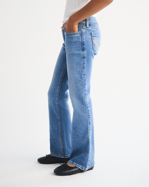 low rise bootcut jeans