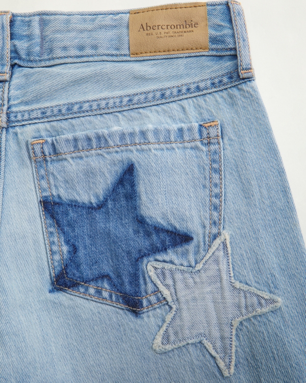 low rise baggy jeans, Light Wash view 1