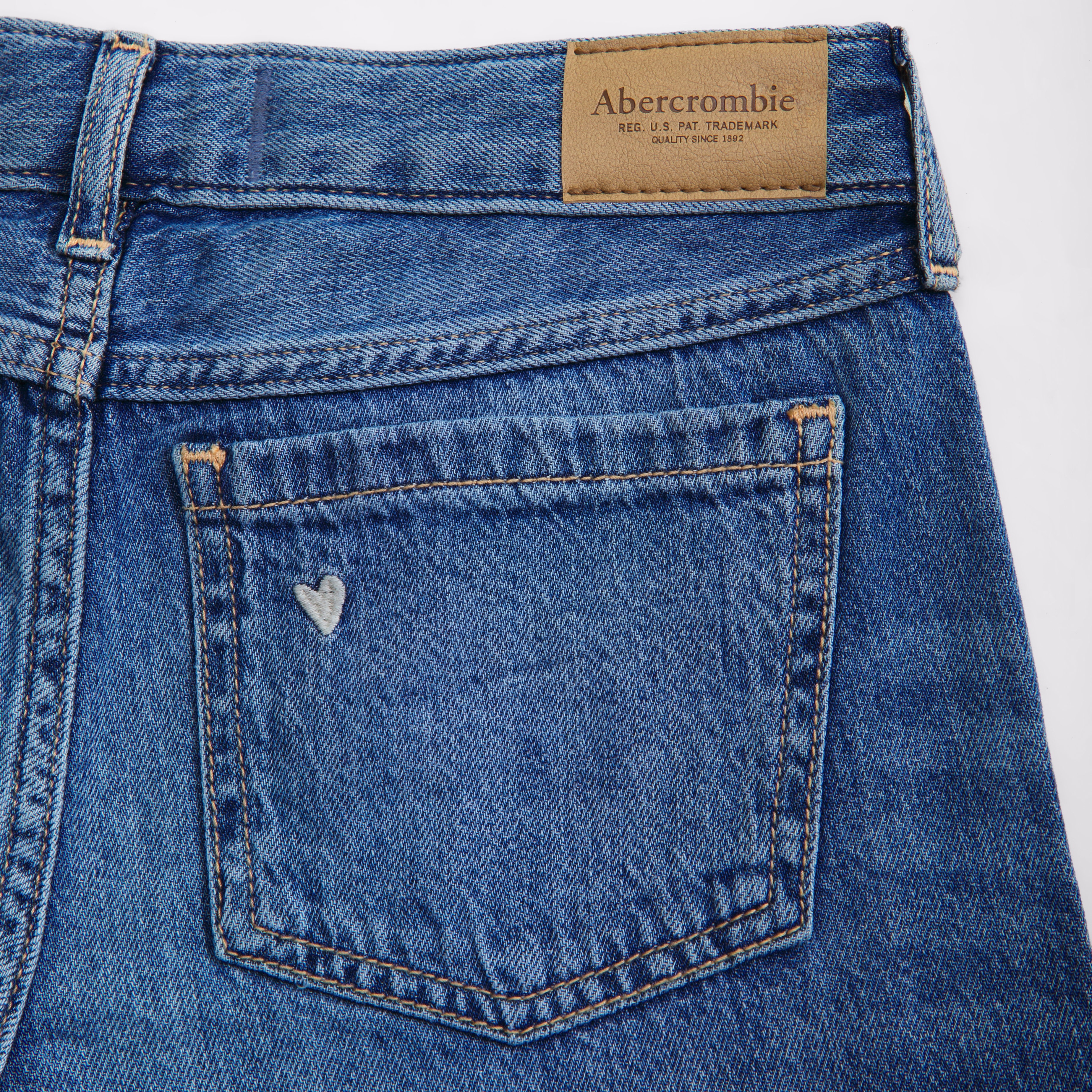 Abercrombie & Fitch Low Rise Baggy Jeans In Blue