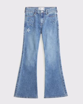 high rise flare jeans