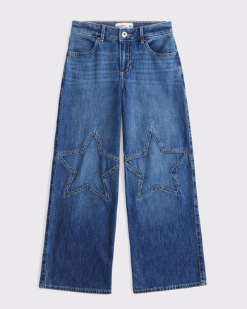 high rise ultra wide leg jeans from Abercrombie & Fitch - $59.95
