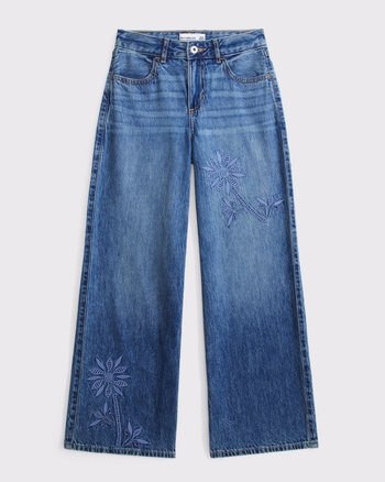 high rise ultra wide leg jeans from Abercrombie & Fitch - $59.95