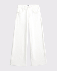high rise wide leg jeans