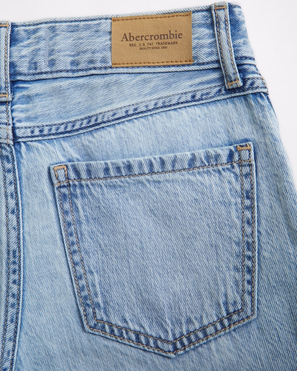 high rise ultra wide leg jeans, Light Destroy view 2