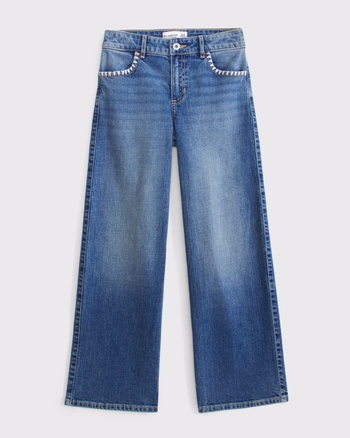 high rise wide leg jeans from Abercrombie & Fitch - $59.95