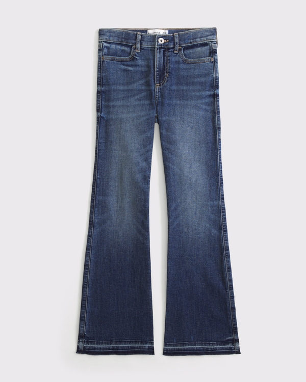 high rise wide leg jeans, Dark view 1