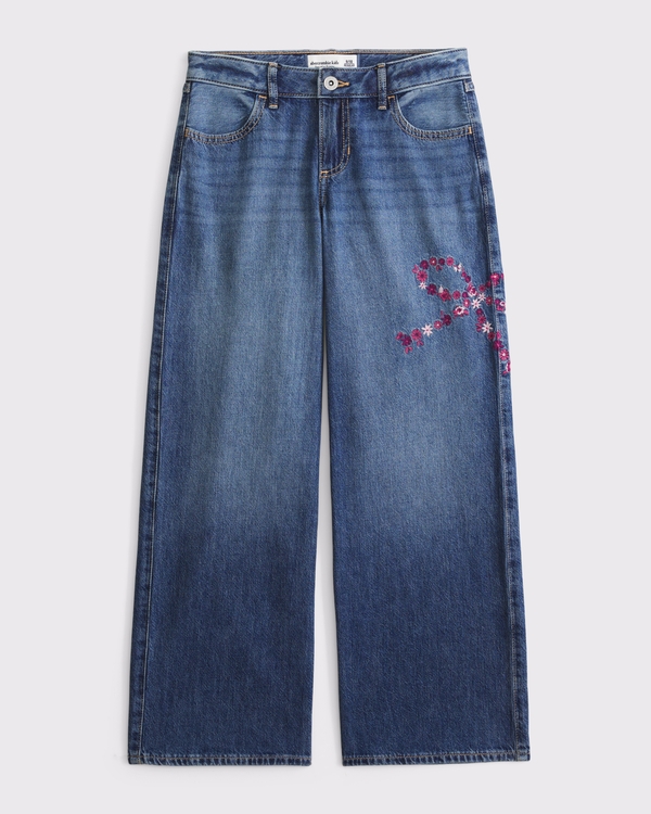 low rise baggy jean, Medium Embroidery view 1