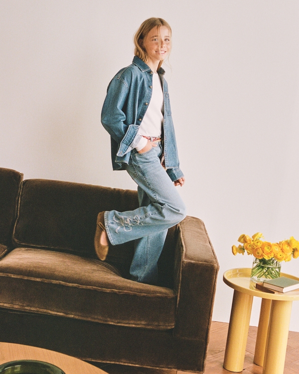 high rise wide leg jean, Medium view 1