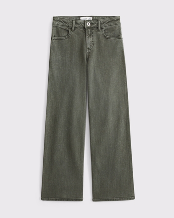 high rise wide leg jean from Abercrombie & Fitch - $44.96