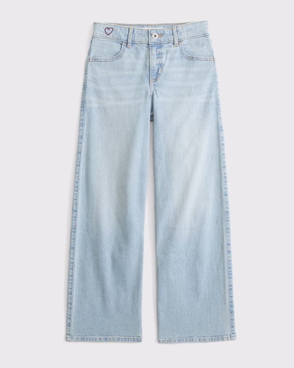 high rise wide leg jean