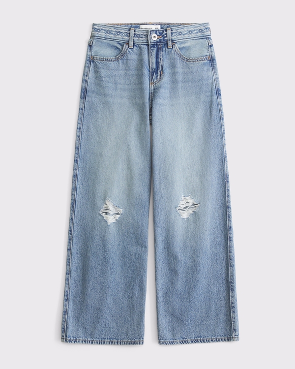 high rise ultra wide leg jean