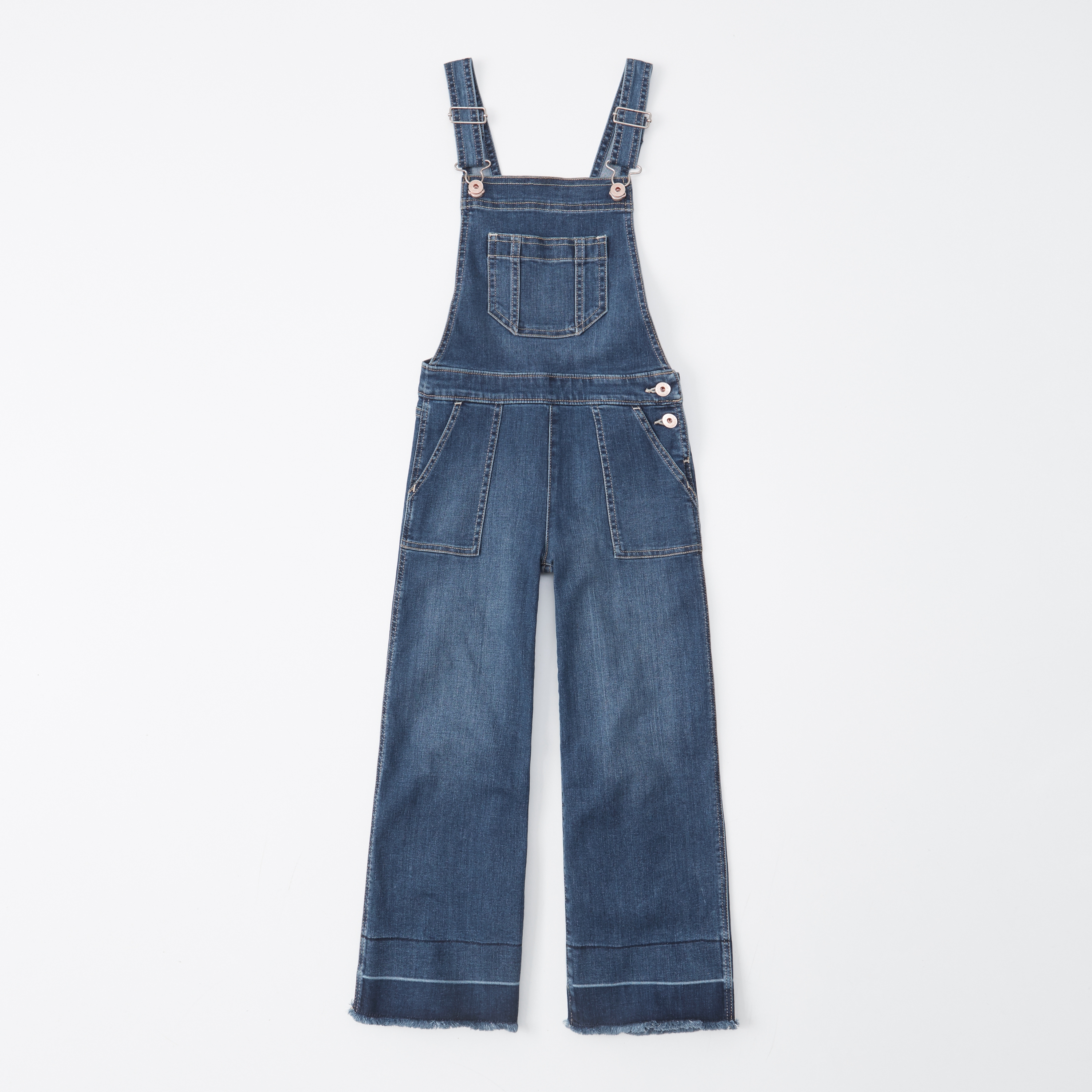 cropped wide leg overalls