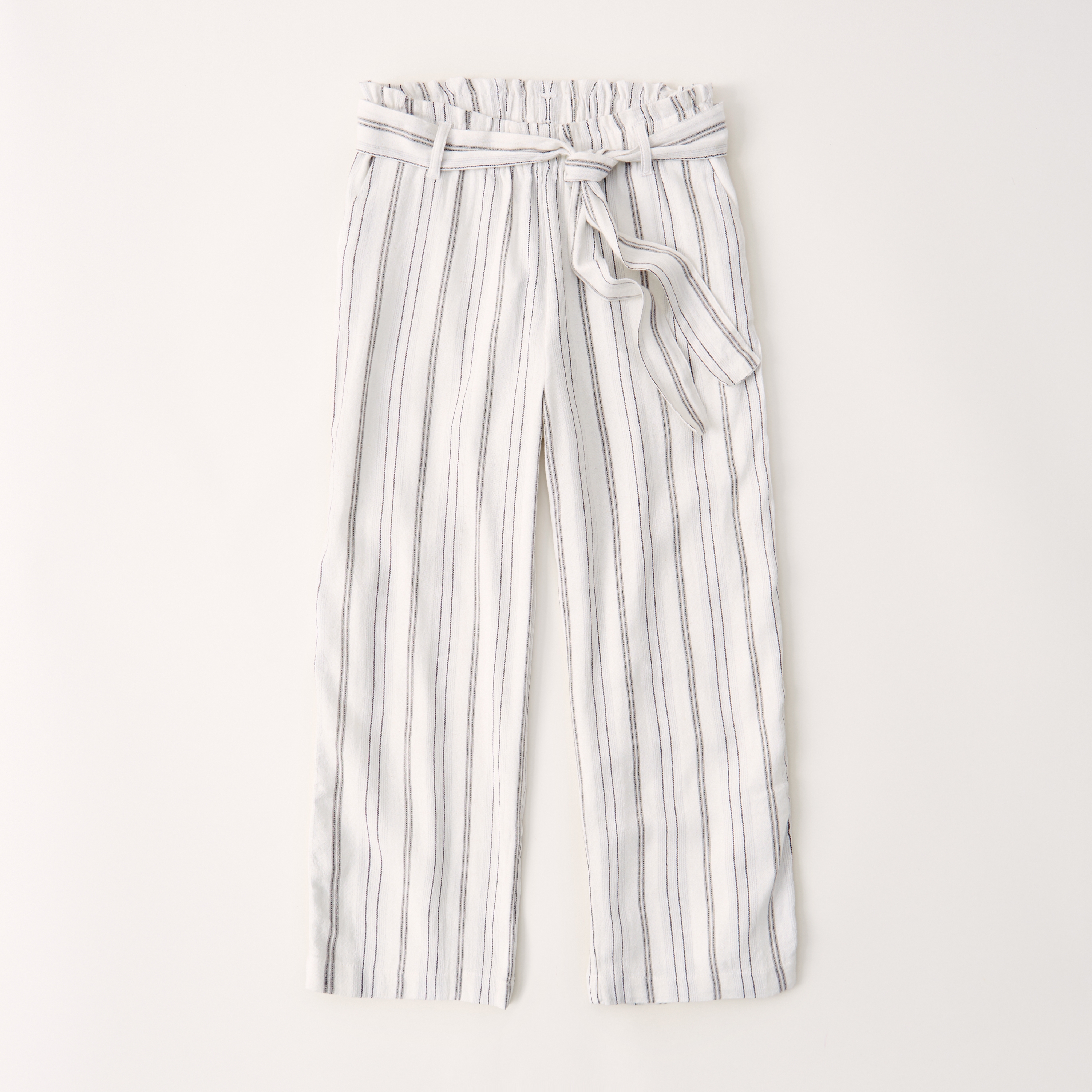 high rise tie waist pants