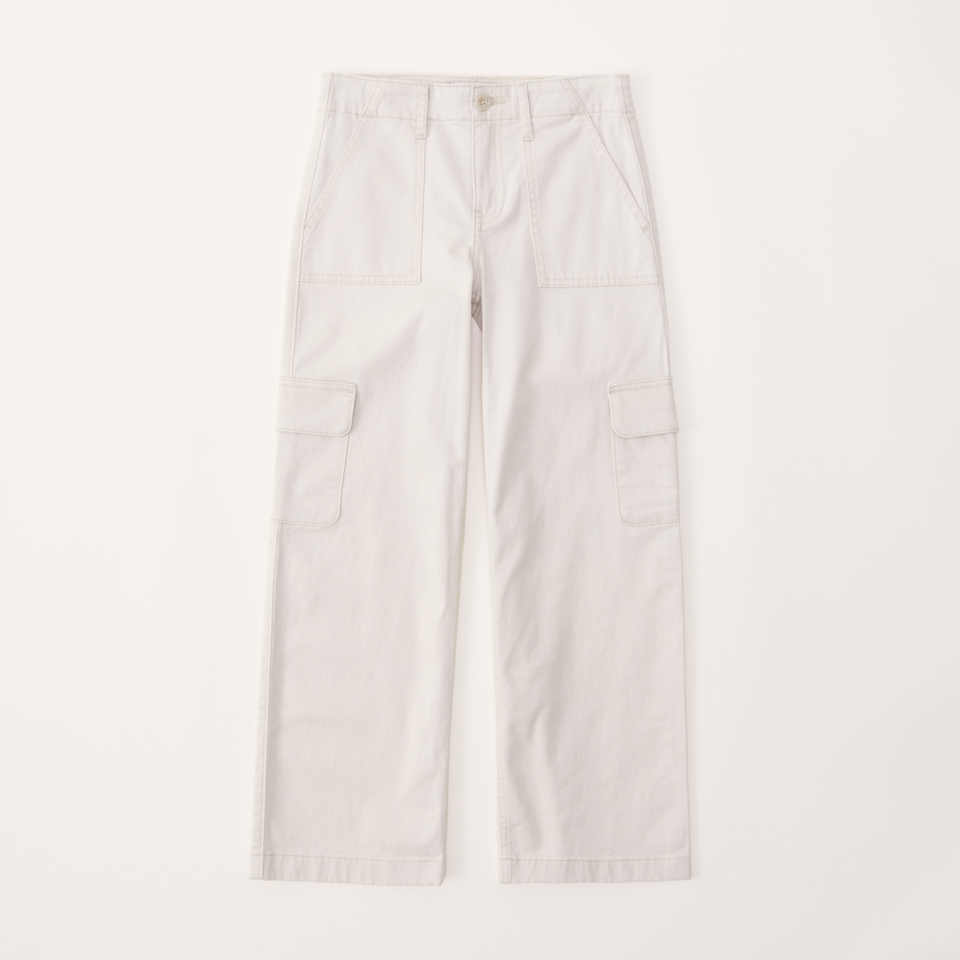 White wide hotsell leg cargo pants