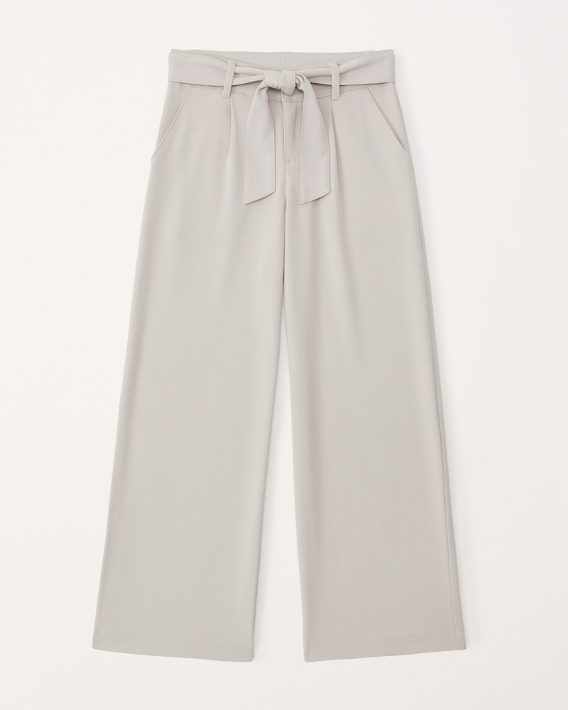 M Made in Italy - Women's Wide Leg Pants with Elastic Waistband