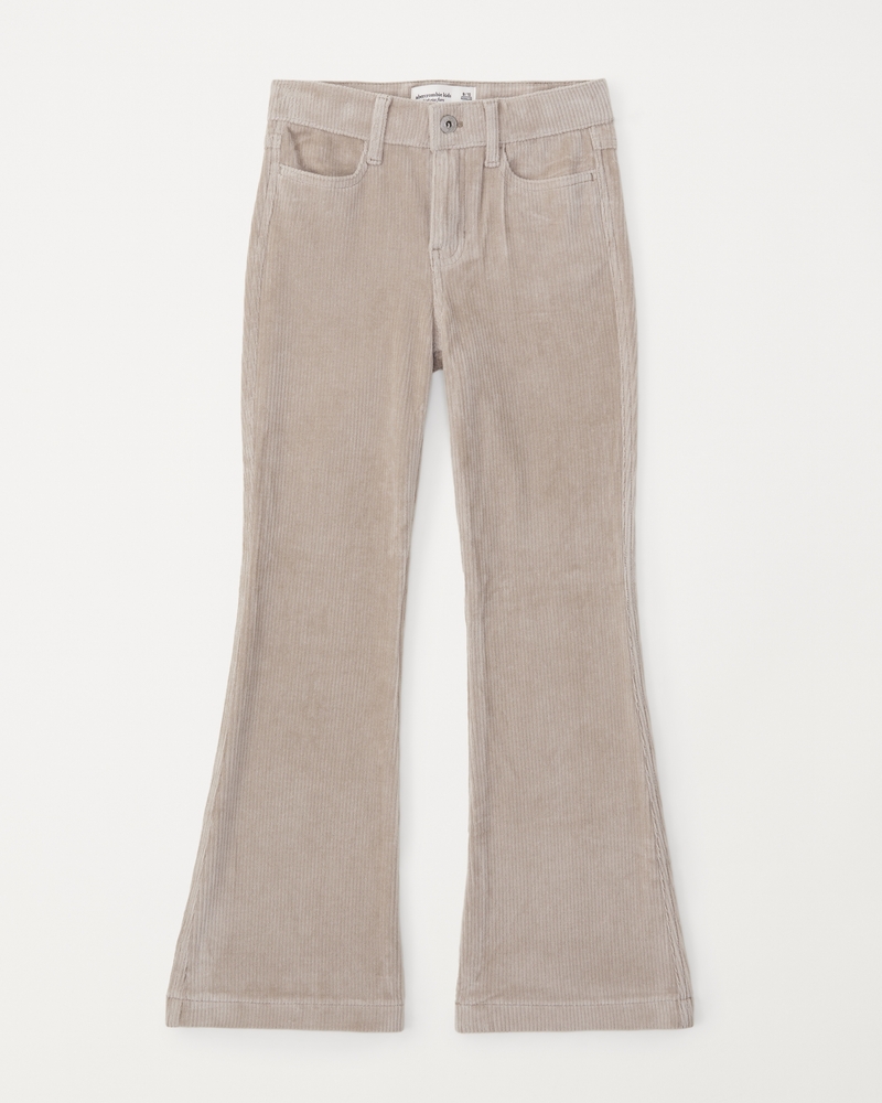 girls high rise corduroy flare pants | girls bottoms | Abercrombie.com