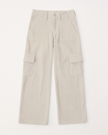 girls corduroy wide leg cargo pants girls clearance