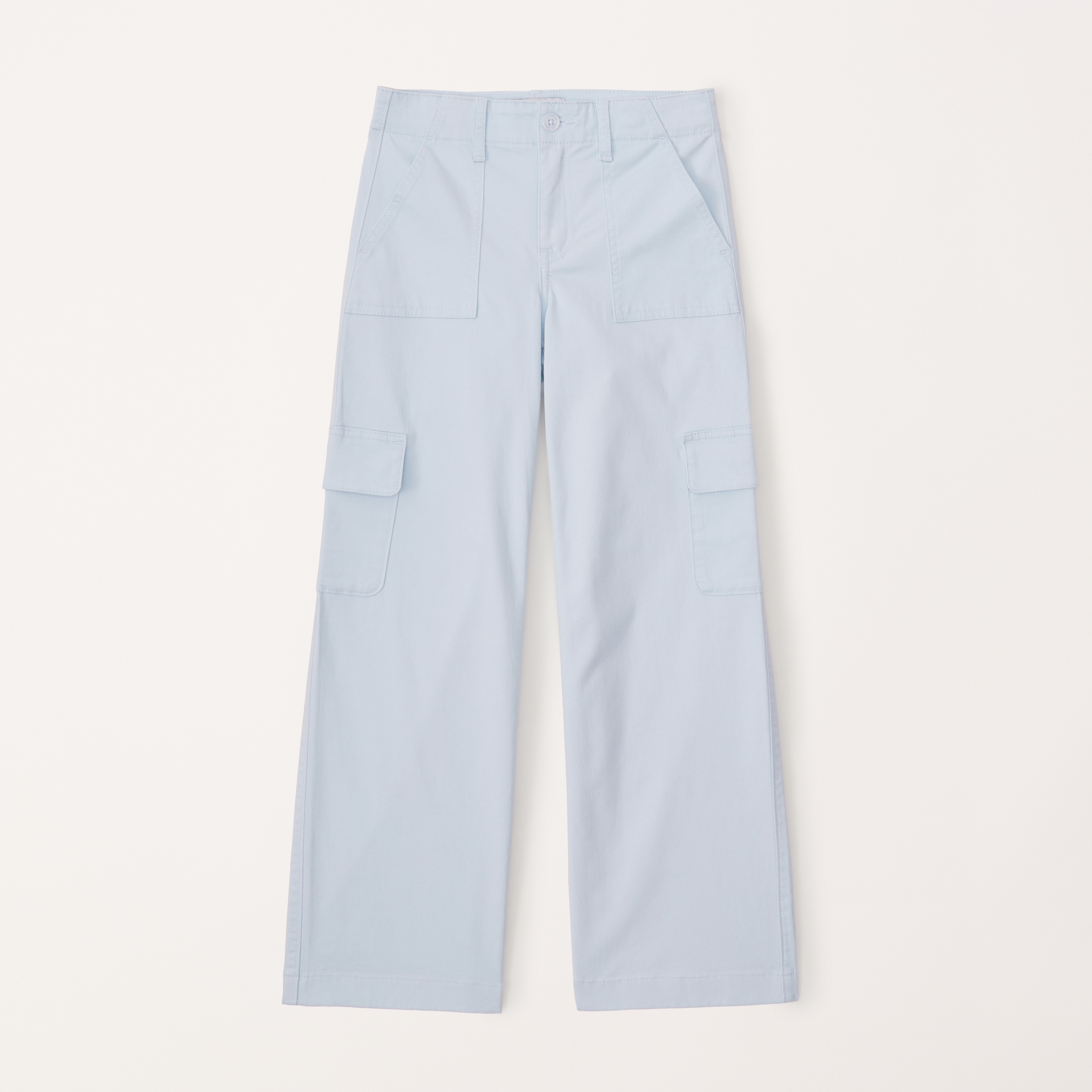 girls wide leg cargo pants | girls bottoms | Abercrombie.com