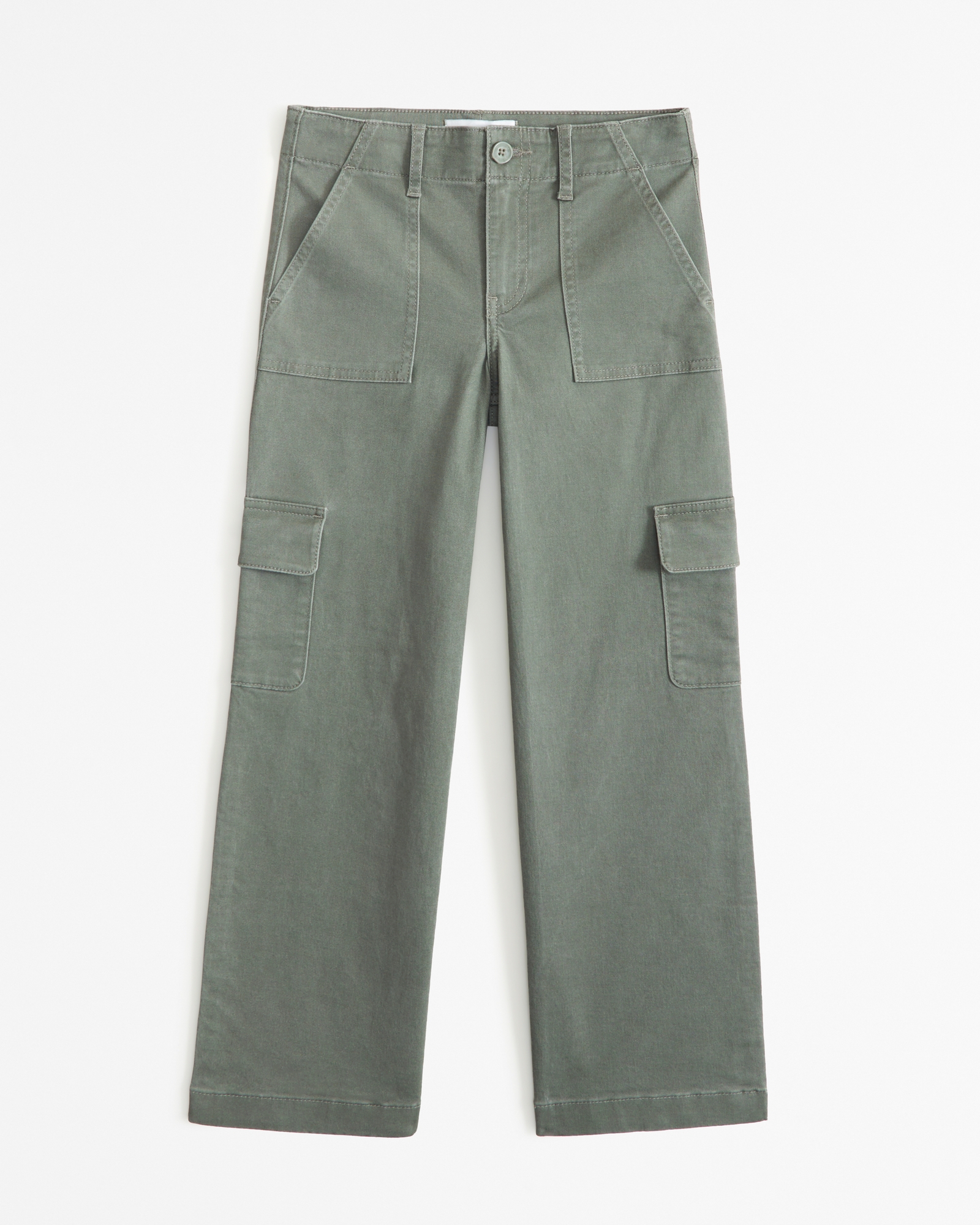 Wide Leg Low Cargo Pants - Denim gray - Kids