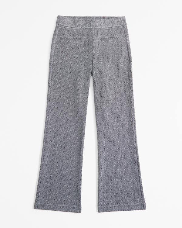 high rise boot pants, Gray Pattern