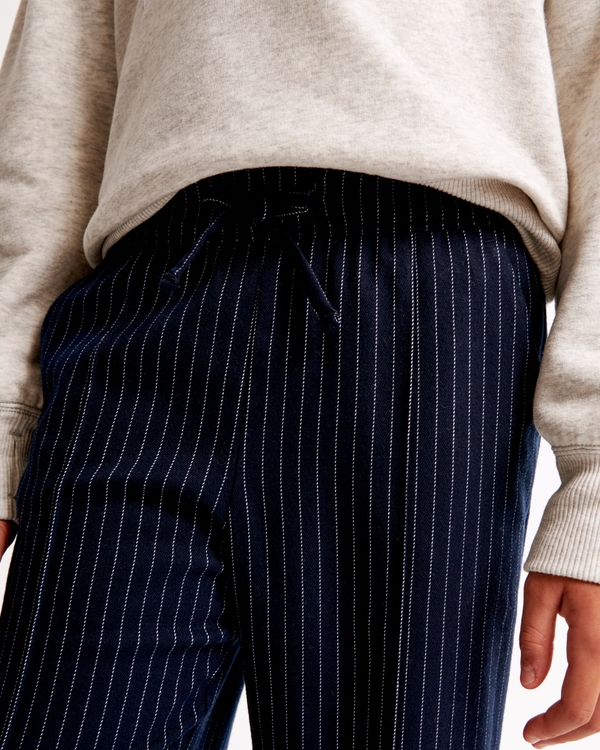 high rise wide leg trousers