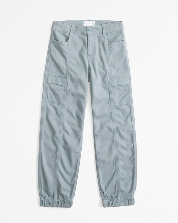 knit twill utility joggers, Cloud Gray