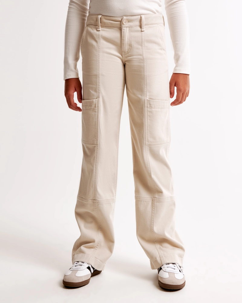 low rise baggy cargo pants