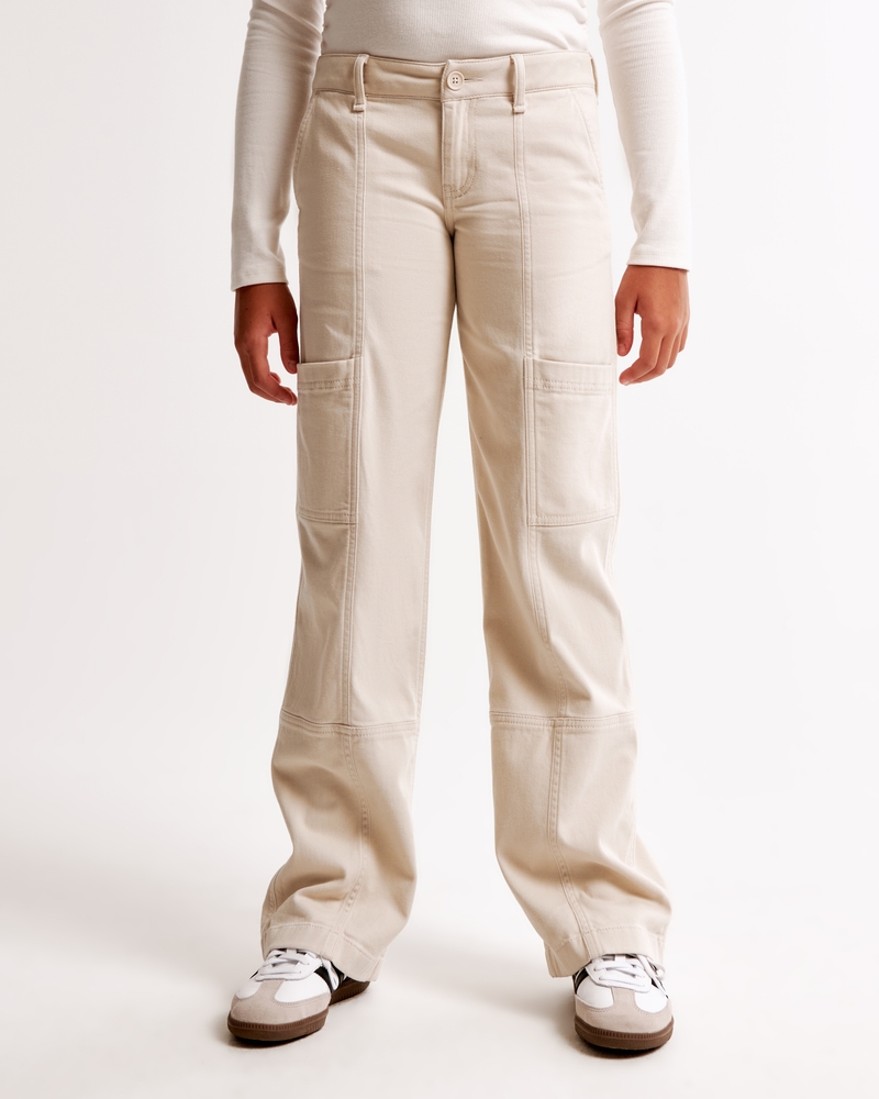 low rise baggy cargo pants