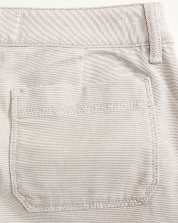 low rise baggy cargo pants, Cream view 2