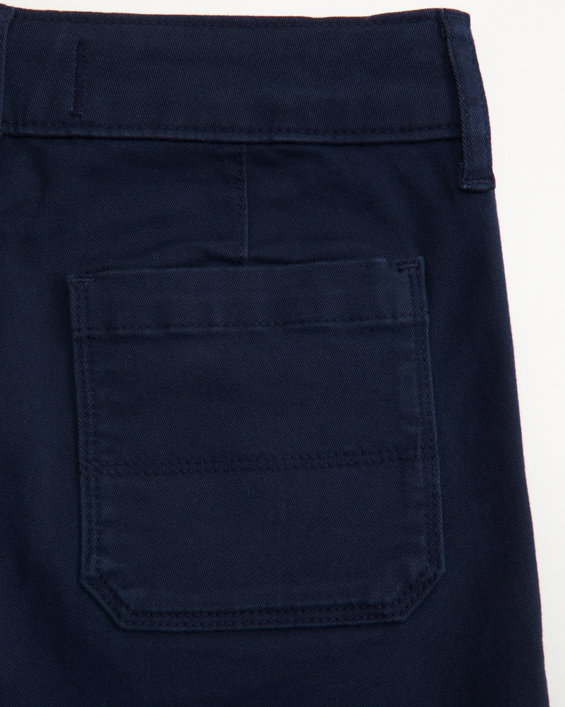 high rise wide leg uniform pants