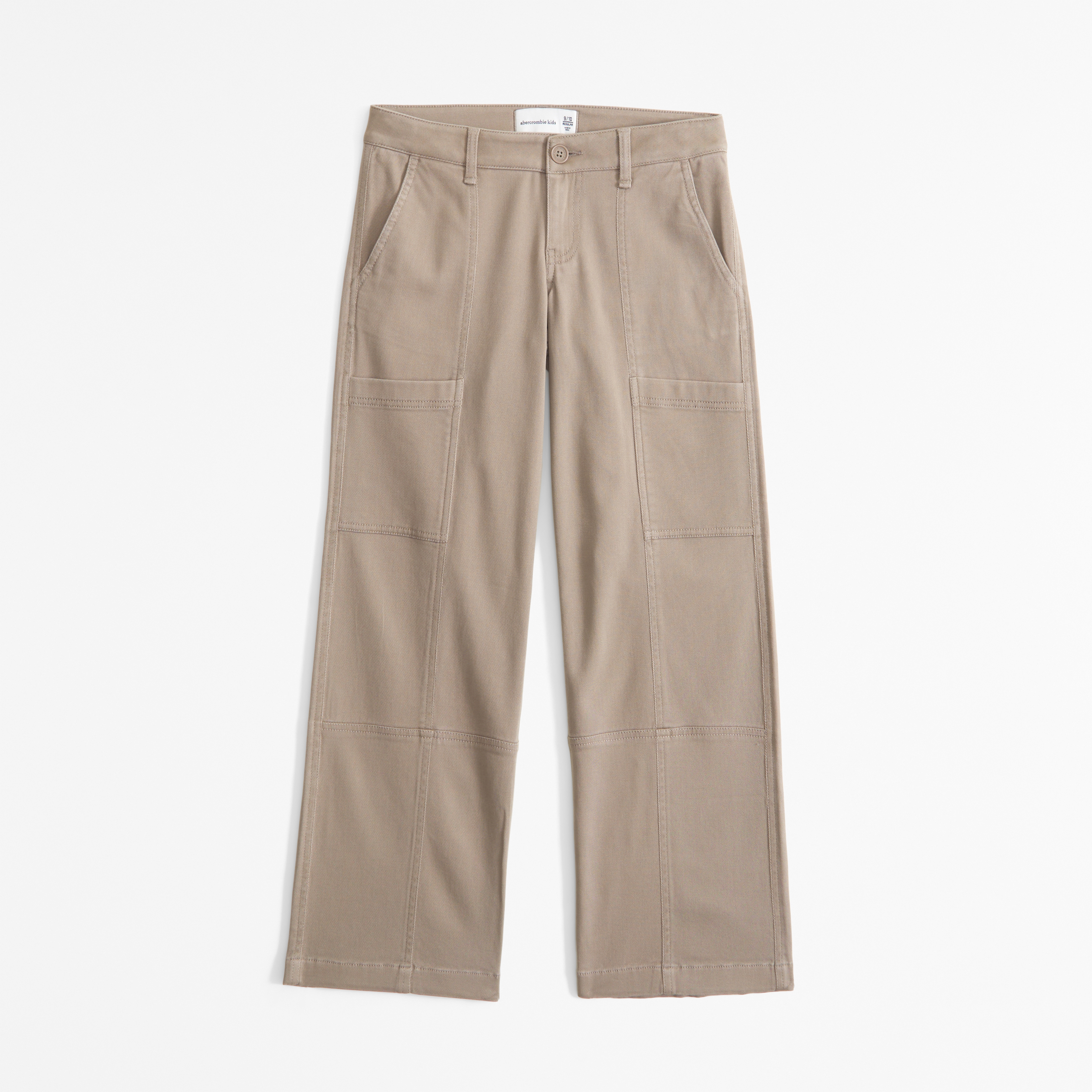 Abercrombie & Fitch Kids' Low Rise Baggy Cargo Pants In Brown