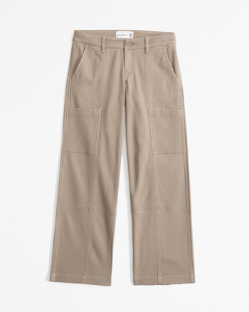 low rise baggy cargo pants