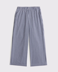 baggy poplin pull-on pants