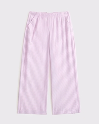 baggy poplin pull-on pants