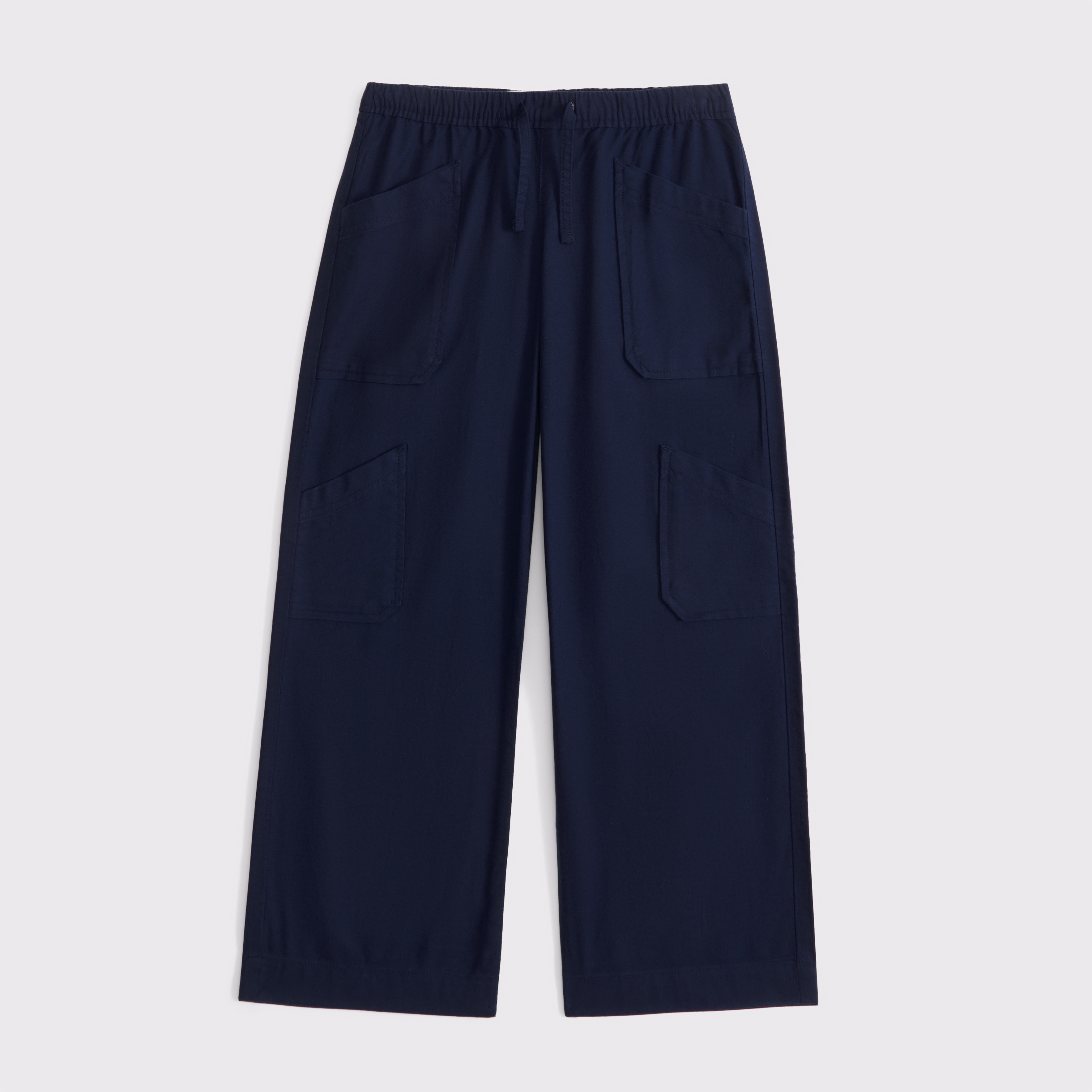 Abercrombie & Fitch Kids' Low Rise Baggy Cargo Pants In Blue