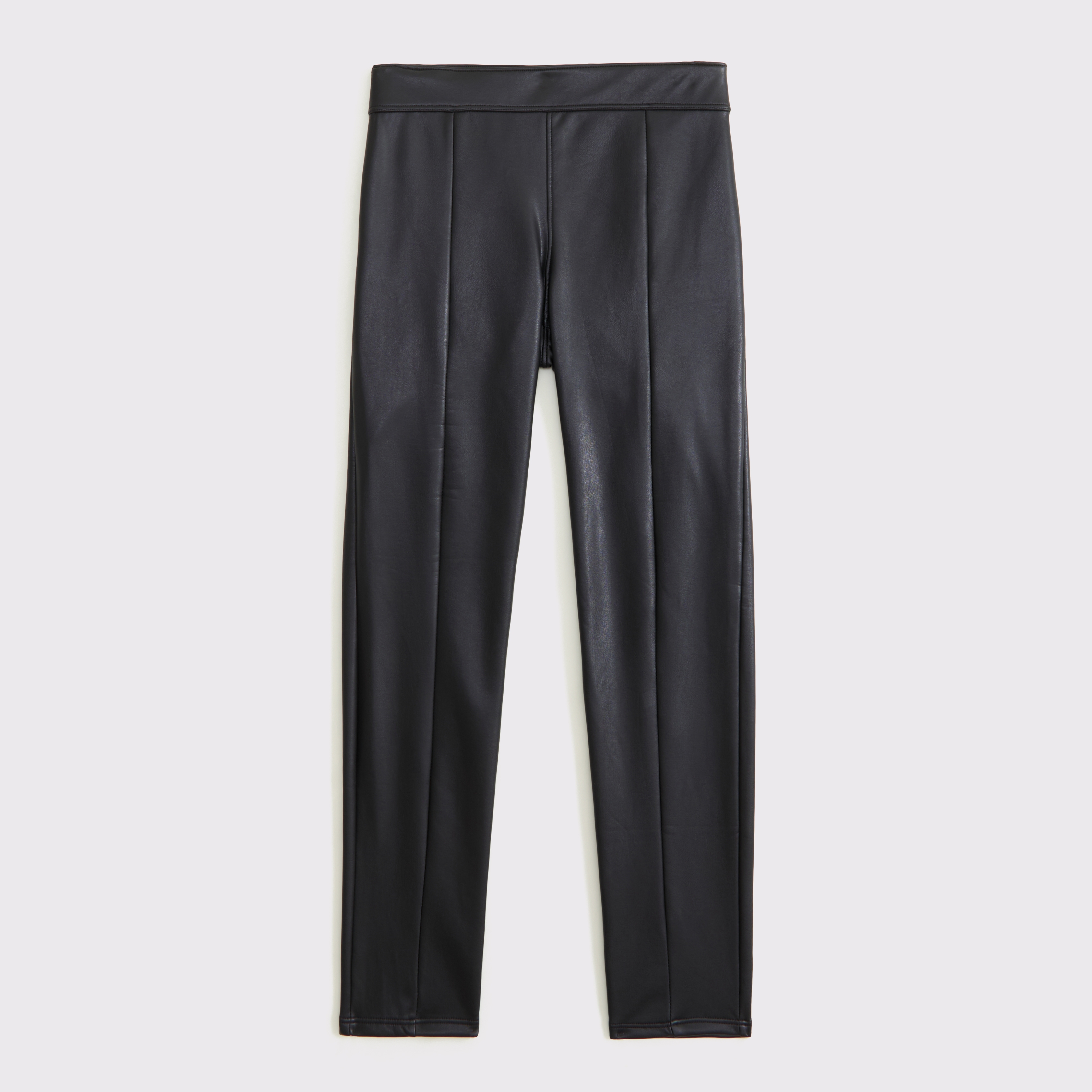 Abercrombie & Fitch Kids' Vegan Leather Skinny Pants In Black