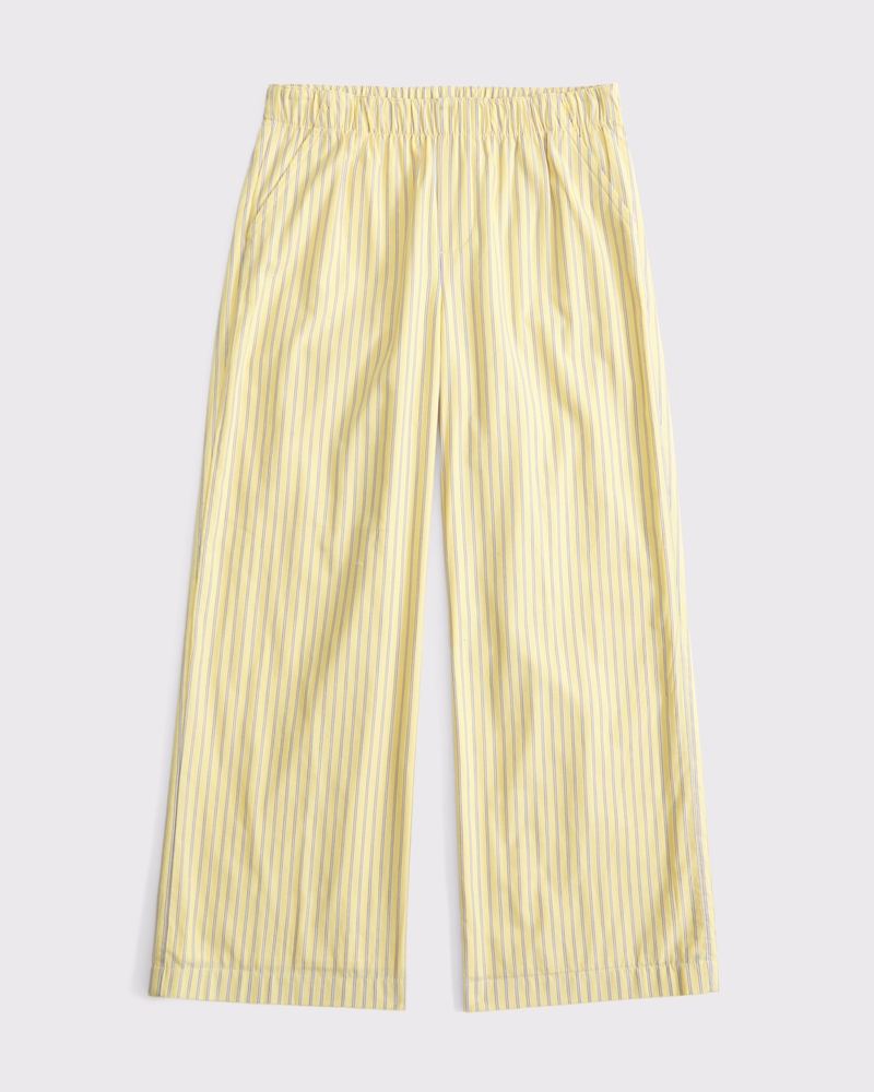 high rise wide leg uniform pants