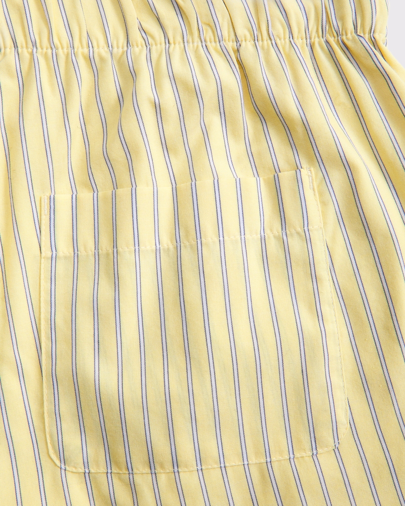 baggy poplin pull-on pants
