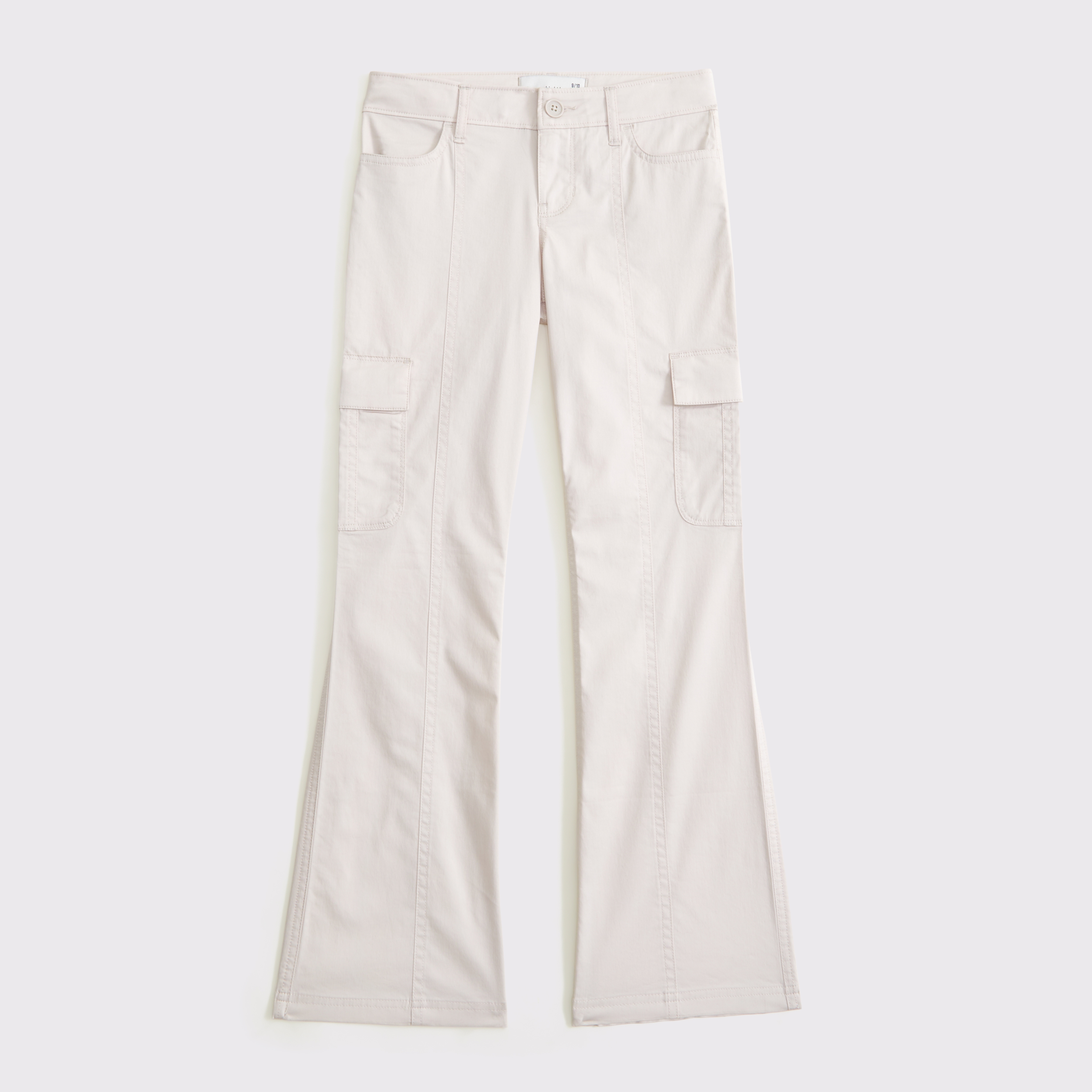 Abercrombie & Fitch Kids' Low Rise Bootcut Cargo Pants In Gray