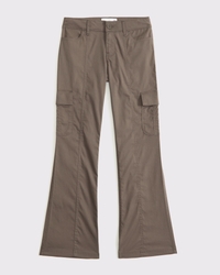 low rise bootcut cargo pants