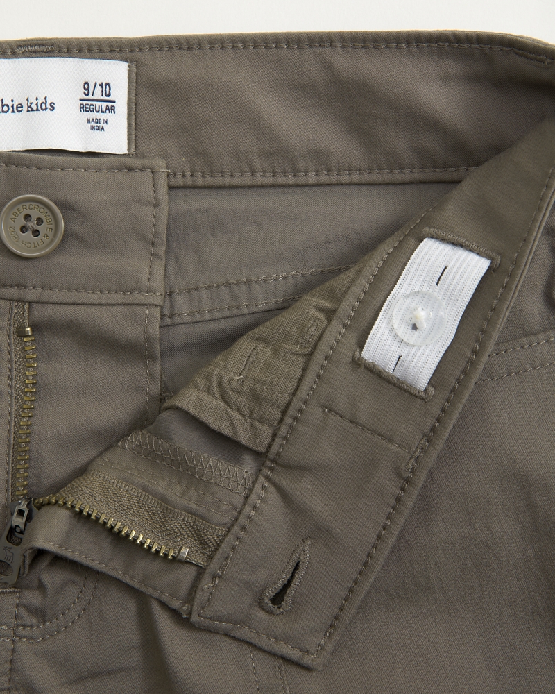 low rise bootcut cargo pants