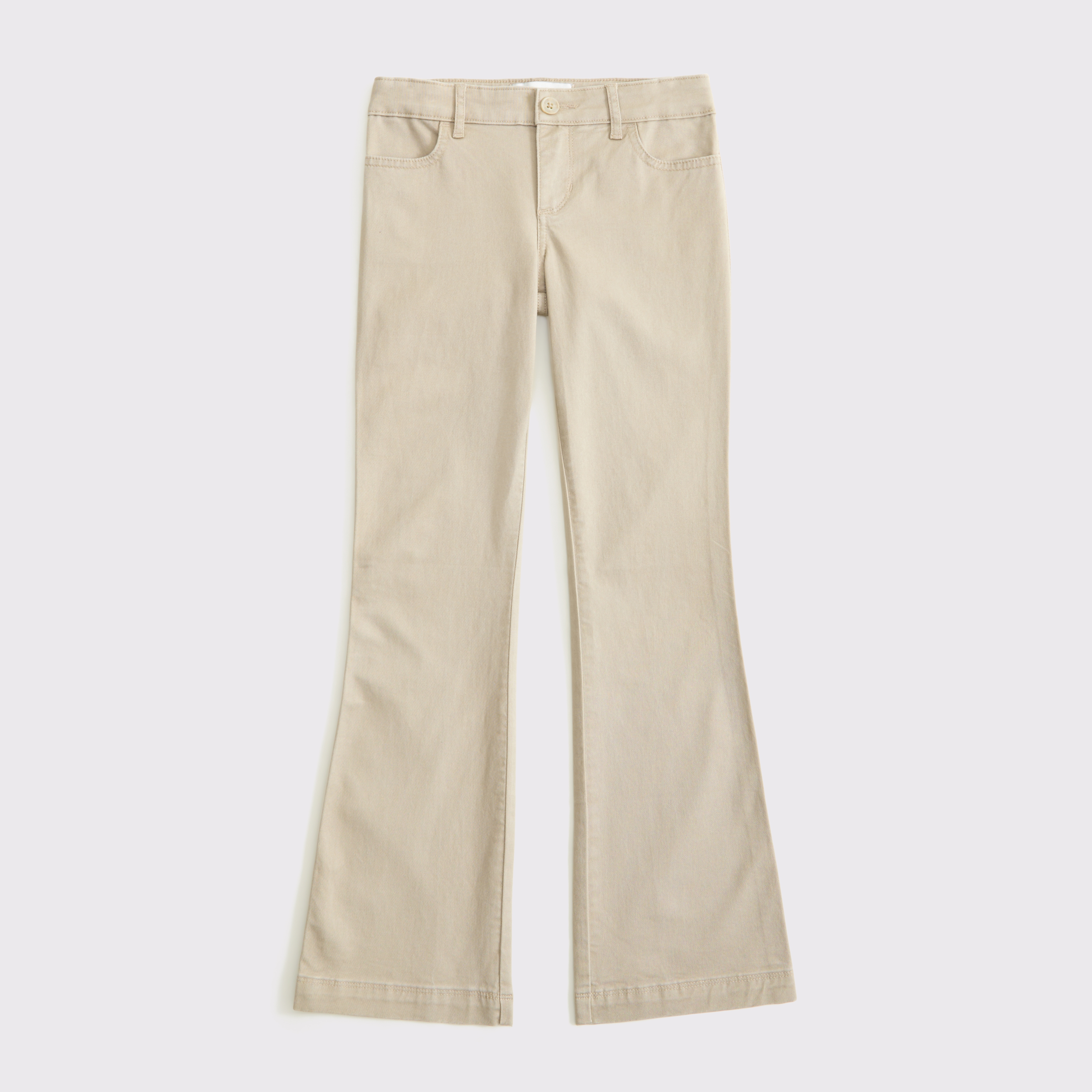 【Raucohouse】Cream jersey slim bootcut pants Lightweight Bootcut Work Pants | Hot Weather Work Pants