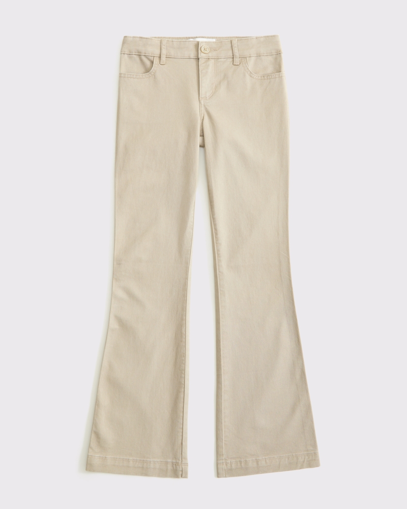 girls low rise bootcut uniform pants | girls bottoms