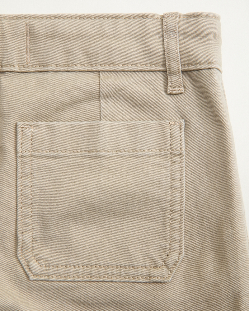 low rise bootcut uniform pants