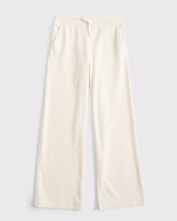 low rise baggy pull-on pants