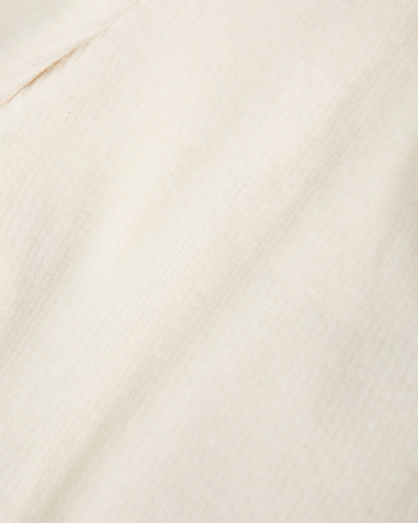 low rise baggy pull-on pants, Cream view 2