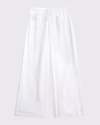 high rise ultra wide leg pull-on pants